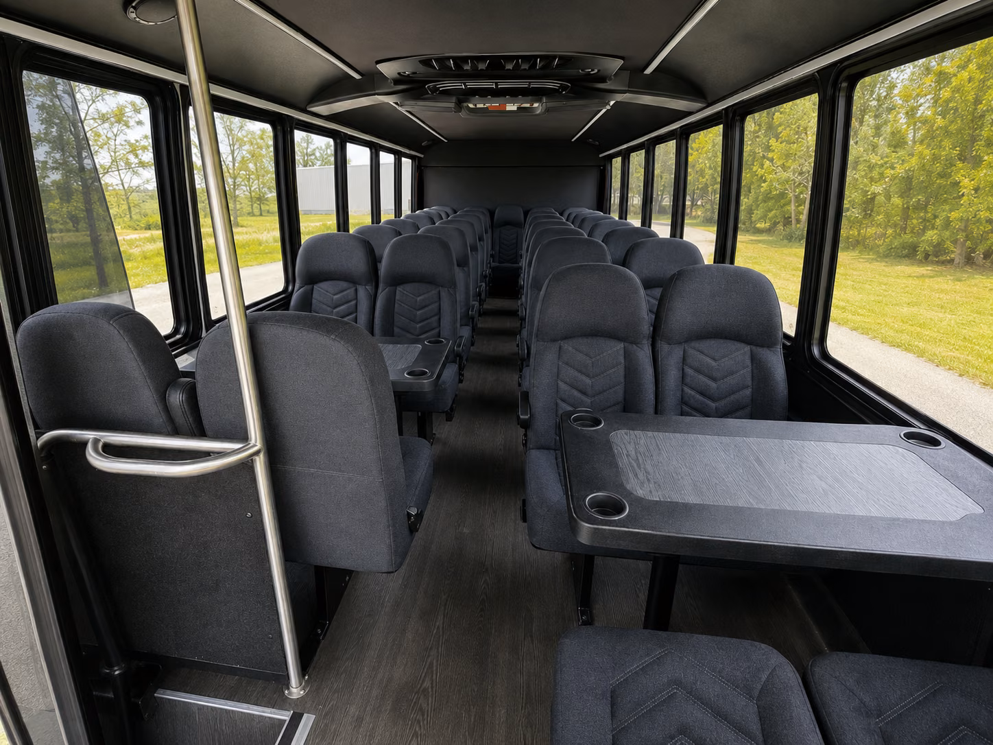 dayton 15 passenger minibus inside