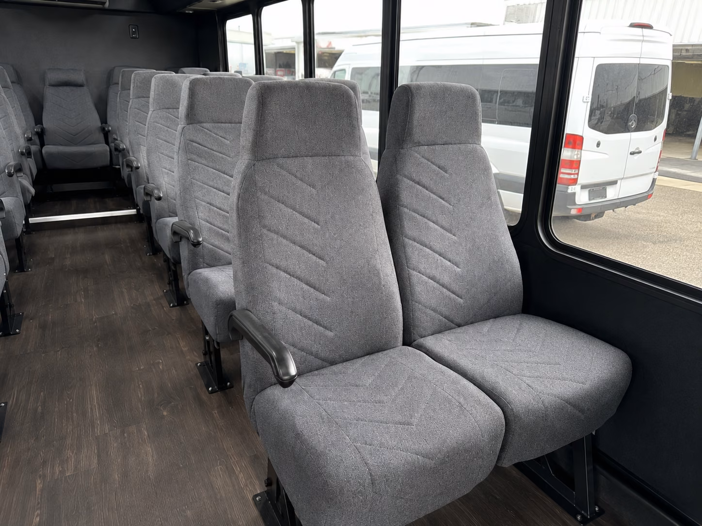 dayton 18 passenger minibus inside