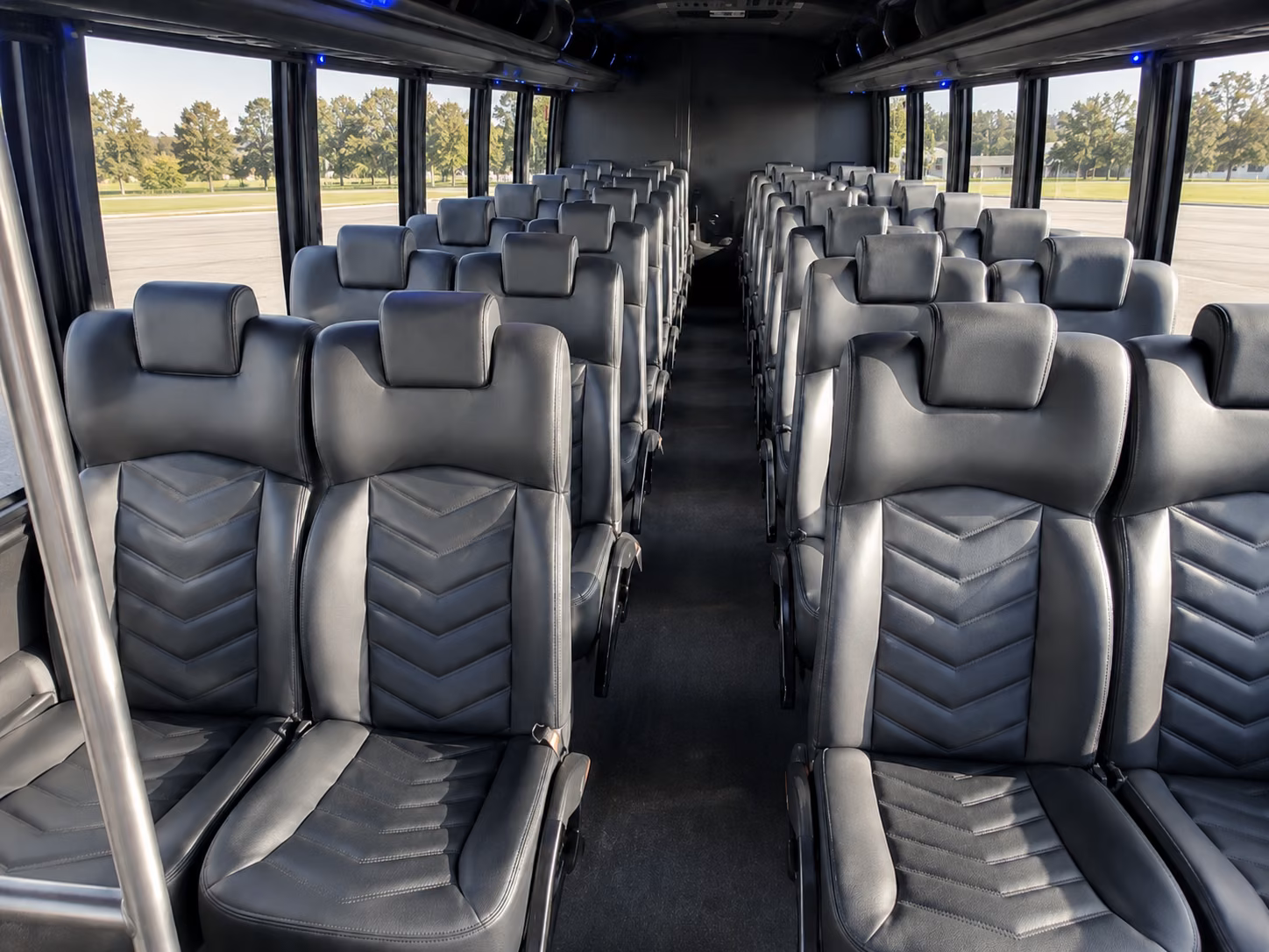 dayton 18 passenger minibus interior