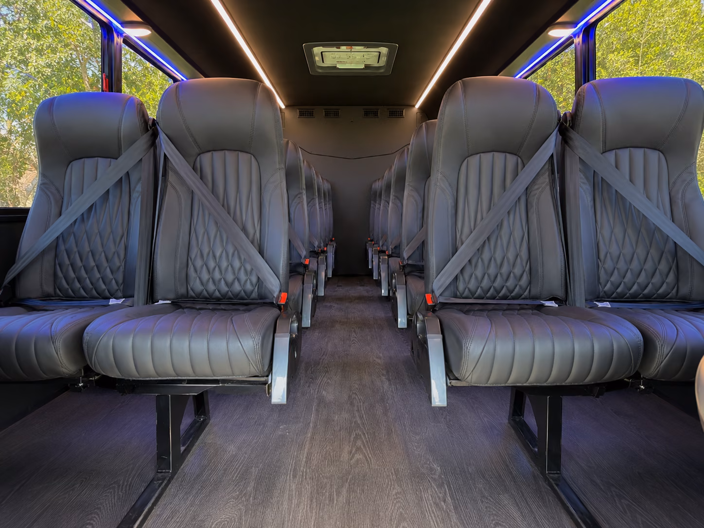 dayton 20 passenger minibus inside