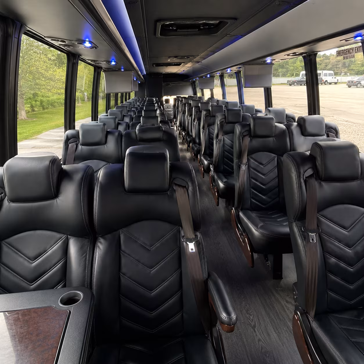 dayton 25 passenger minibus inside