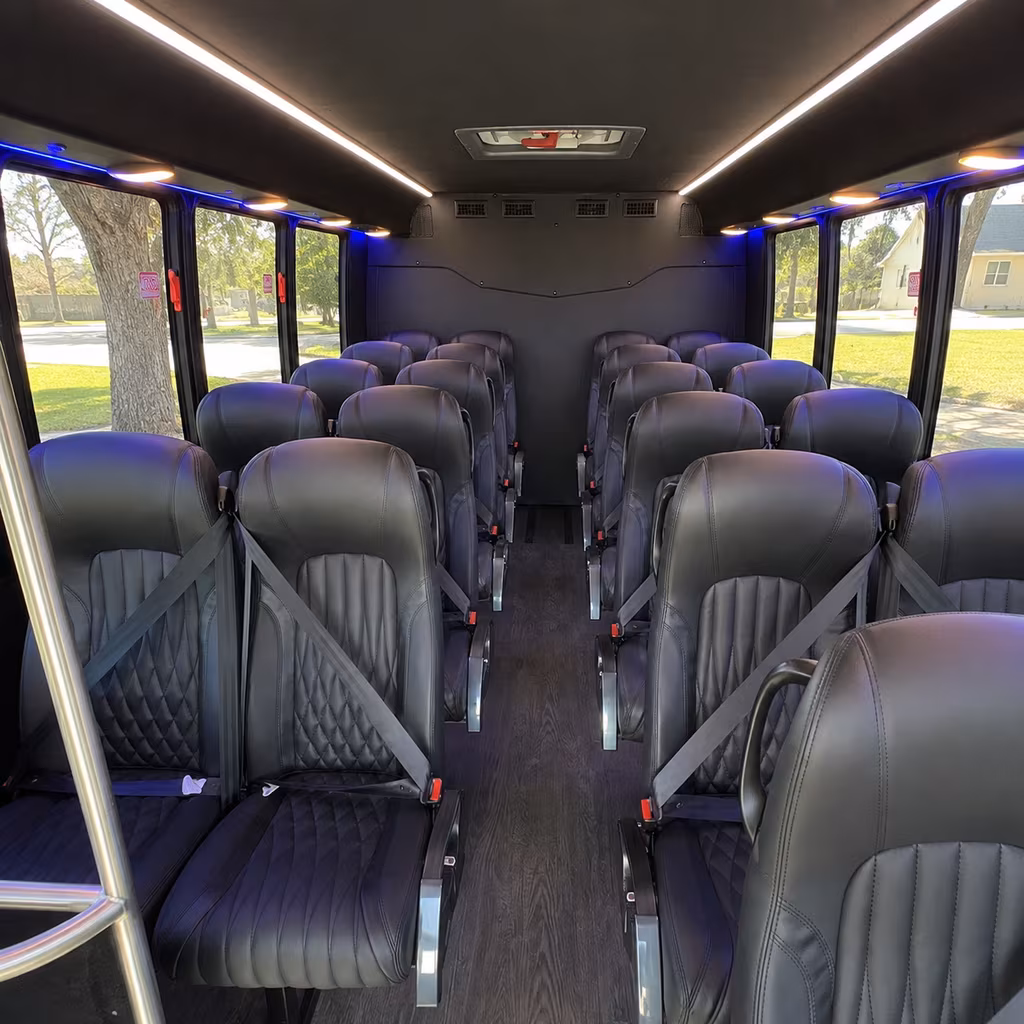 dayton 25 passenger minibus interior