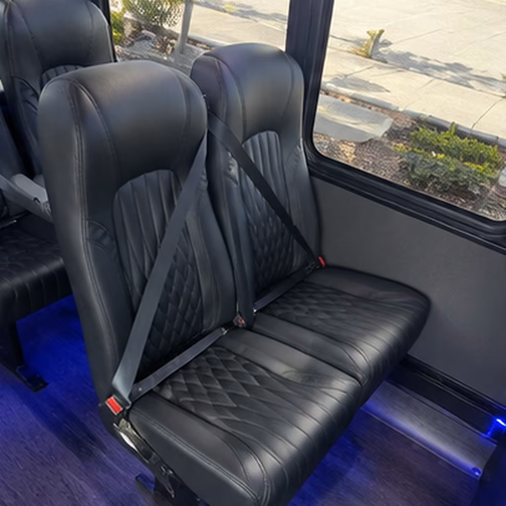 dayton 28 passenger minibus interior