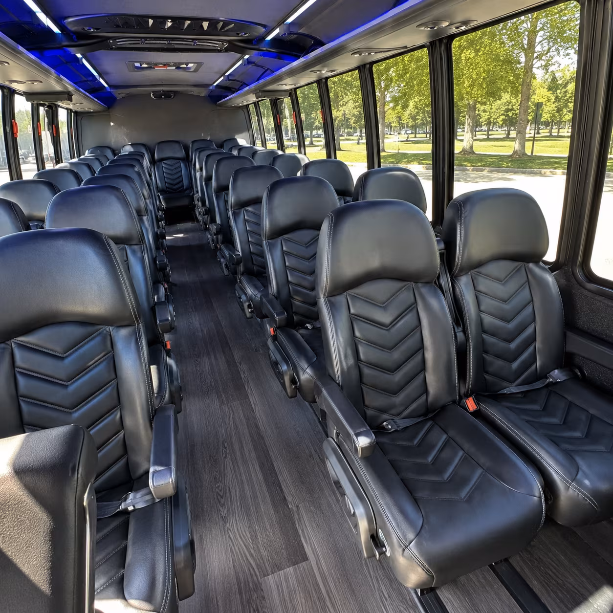 dayton 30 passenger minibus interior