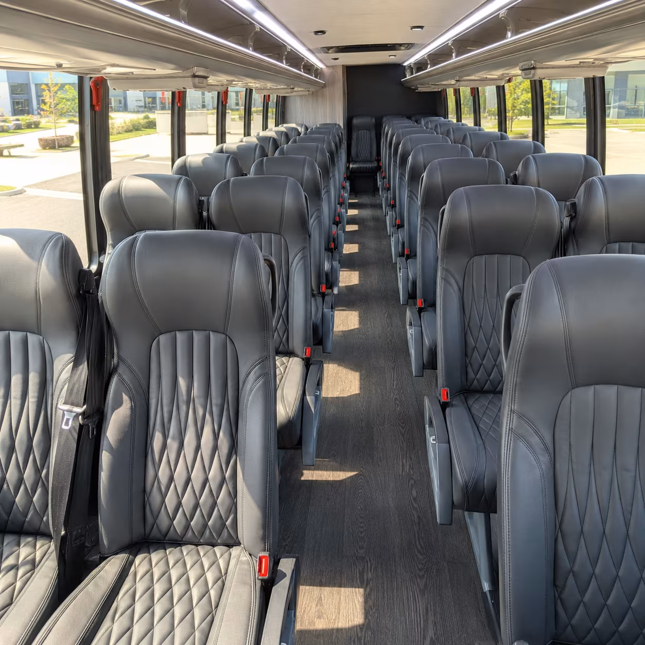 dayton 35 passenger minibus inside
