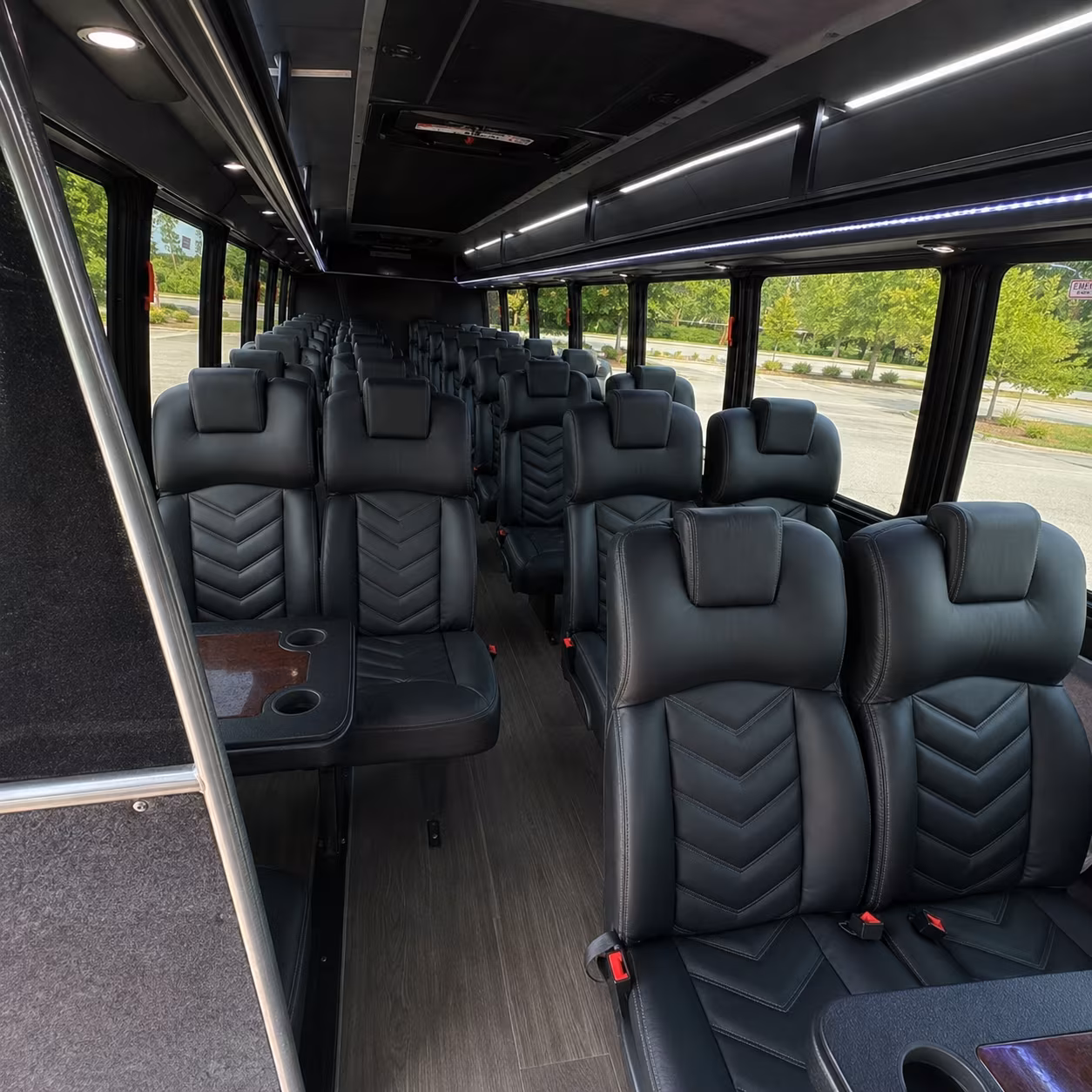 dayton airport transportation onboard seating