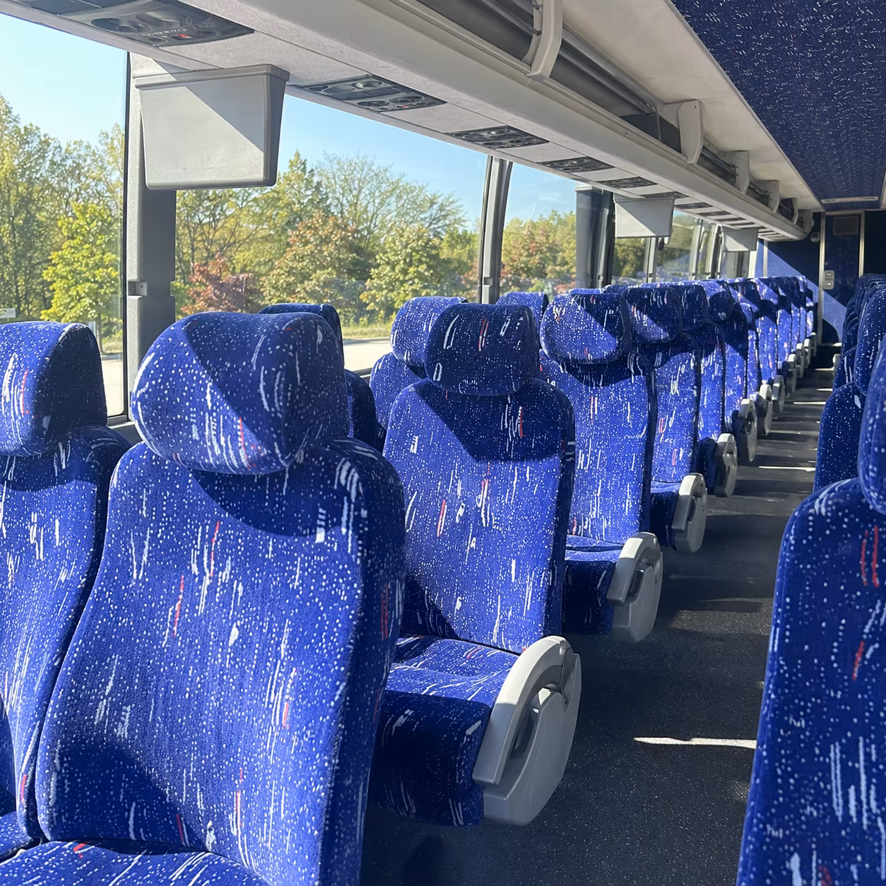 dayton long distance transportation onboard seating