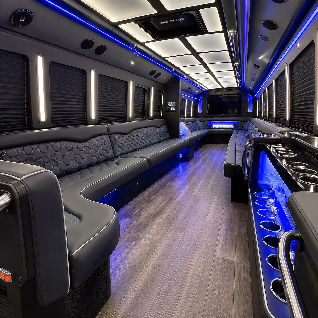 dayton party bus inside