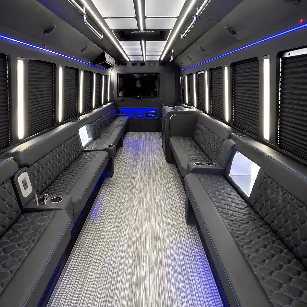 dayton party bus interior