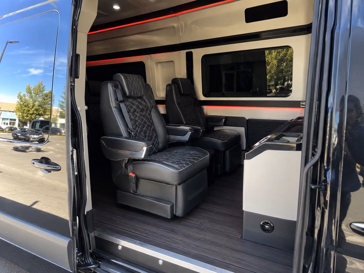 dayton sprinter van with driver inside